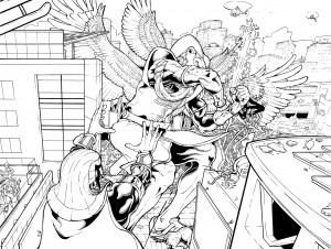 An action scene from Menthu: The Anger of Angels An action scene from Menthu: The Anger of Angels