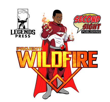 image of Project Wildfire with the logos for Legends Press and Second Sight